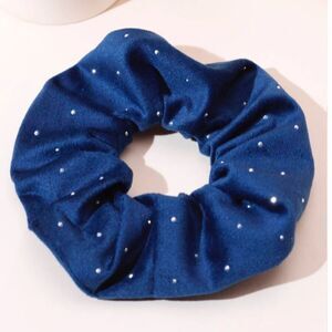 Rhinestone Studded Scrunchie 